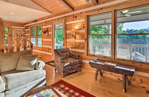 West Jefferson Cabin | Serene Mountain Retreat w/ Hot Tub & Grills!