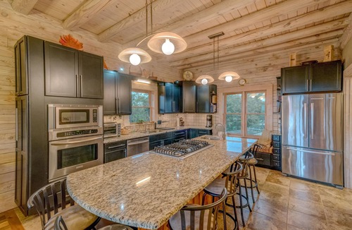 Mill Spring House | Serene Mountain Views: Pet-Friendly Retreat with Hot Tub