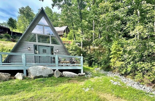Robbinsville Cabin | Serene Mountain Waterfront A-Frame Cabin