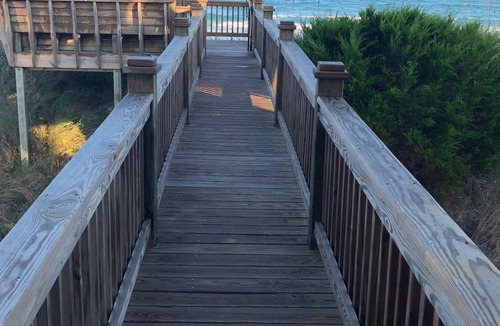 Topsail Beach House | Serene, Oceanfront Luxury. Elevator, spacious rooms, hot tub, Linens included!