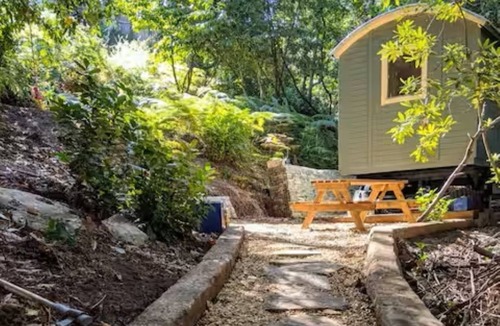 Bournemouth Cabin | Shepherds Hut In Sylvan Woodland Setting. Walk to nature reserve + river stour