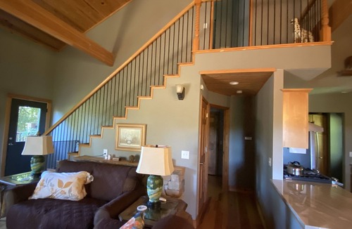 Brevard House | Sky Dog Pet Friendly Home Dupont Brevard Hiking Mountain Biking Porch Waterfalls