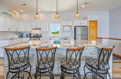 Buxton House | Soundfront Dog Friendly w/Hot Tub, Game Room, Private Pier and Sound Boardwalk