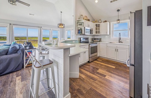 Frisco House | Soundfront Dog Friendly Home with Hot Tub, Game Room, Easy Windsports Access