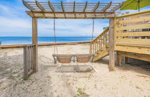 Brigands' Bay House | Soundfront Dog Friendly Tiki Hut w/Hot Tub, Smart TVs, and Private Sound Access
