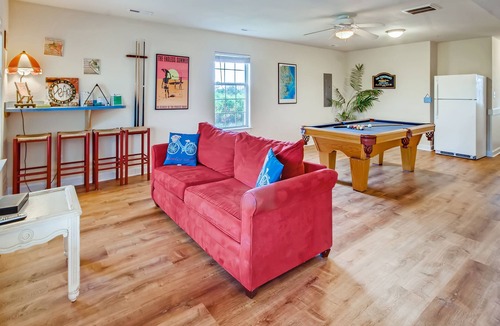 Wind Over Waves House | Soundside Dog Friendly Home w/Pool, Hot Tub, Putting Green, Community Boat Ramp