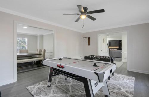 Terry Sanford House | Spacious Family Oasis with Hot Tub & Game Tables