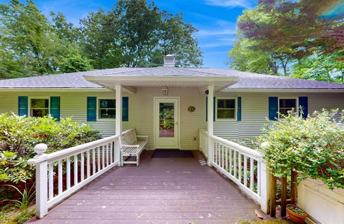 Black Mountain House | Spacious Hillside Home with Huge Decks, Great View & ADA Access