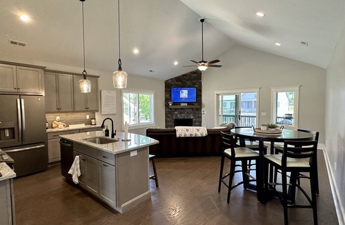 Cummings Cove House | Spacious mountain getaway on golf course, near trails, waterfalls & breweries!