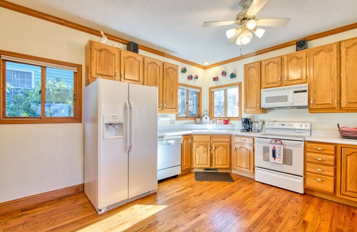 Waynesville House | Spacious retreat with golf course views, WiFi, lake access nearby & deck
