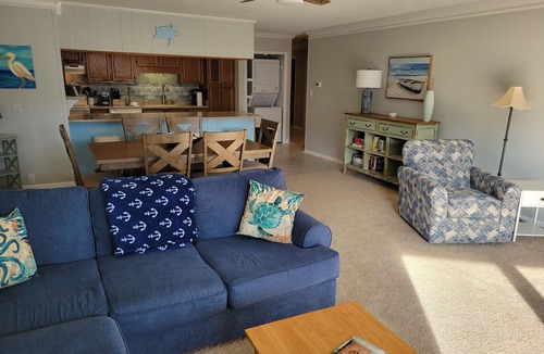 Indian Beach Condo | Spacious, Two Bedroom Condo at the Center of the Crystal Coast