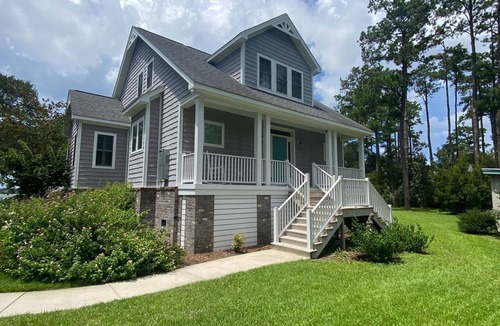 Beaufort House | Spectacular Beaufort Waterfront Home with Private Beach, Dock and Sunsets