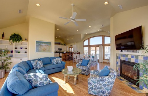 Salvo House | Spectacular OCEAN and SOUND VIEW ,Elevator, Private Pool, Hot Tub, Lux Retreat