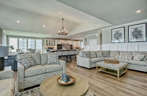 Sneads Ferry House | Spectacular 9 Bedroom Luxury Oceanfront sleeps 40 Heated Pool* + Hot Tub*!