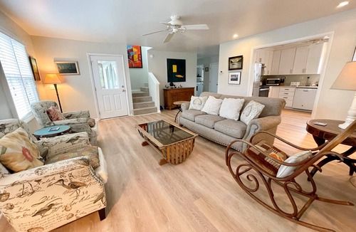 Ocracoke House | Spindrift: Spacious dog friendly canal front home, dock, decks, views