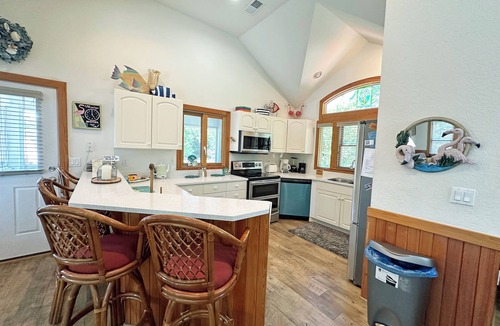 Kitty Hawk House | SS94- Waterfront- 5 BRs(3 Masters), Private Pool, Hot Tub, Dock, Comm Tennis!
