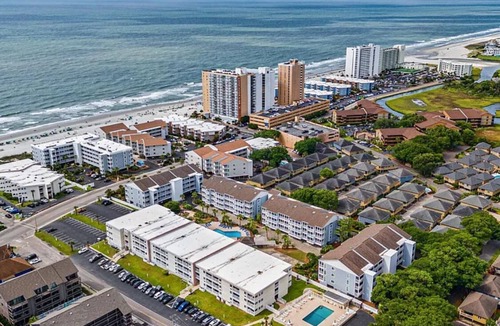 Ash Condo | Stunning 2BR/2B condo with Ocean Views in North Myrtle Beach with AC, WiFi, Pool