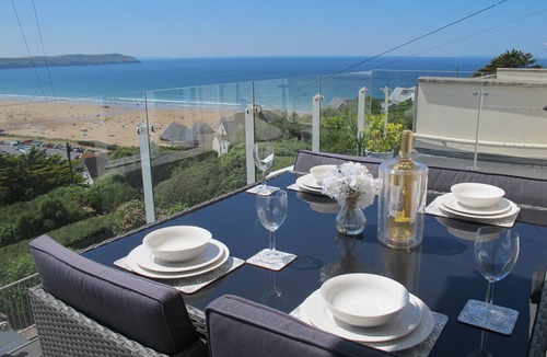Mortehoe Apartment | Stunning views from large balcony and modern beautiful contemporary apartment