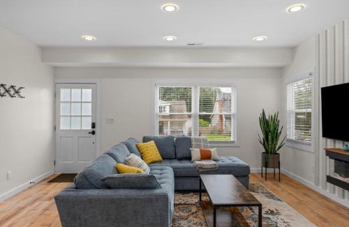 Plaza Midwood House | Stylish 4BR Haven: Serene Backyard and Fire Pit