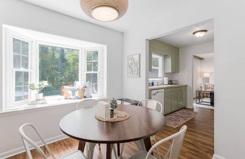 Elon House | Stylish Elon Retreat: Walk to Campus & Patio Relaxation