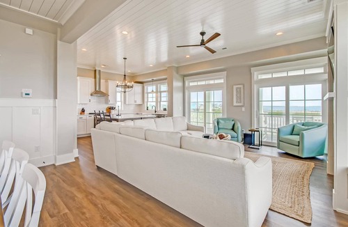 Hatteras House | SUMMER SAVINGS - Semi-Soundfront with Pool, Hot Tub, Elevator, and Home Theater