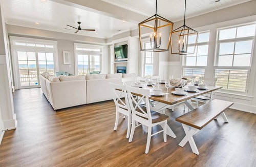 Hatteras House | SUMMER SAVINGS - Semi-Soundfront with Pool, Hot Tub, Elevator, and Home Theater