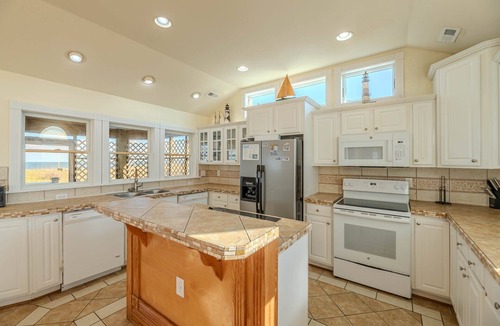 Carova Beach House | Sun King II - 4x4 Carova Beach, Oceanfront, Ocean View, Elevator, Pool, Hot Tub, Pets Ok