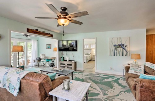 Sea Trail House | Sunset Beach Home with Lake Views, 3 Mi to Coast