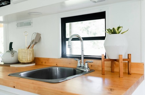 Morganton House | Tiny home with hot tub, lovely spot with mountains views and it's own creek.