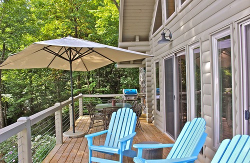 Rosman Cabin | True log cabin with 35 mile unspoiled view