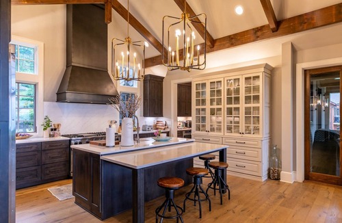 Banner Elk House | Twin Boulder Lodge at Eagles Nest - big views, outdoor fireplaces, hot tub, arcade
