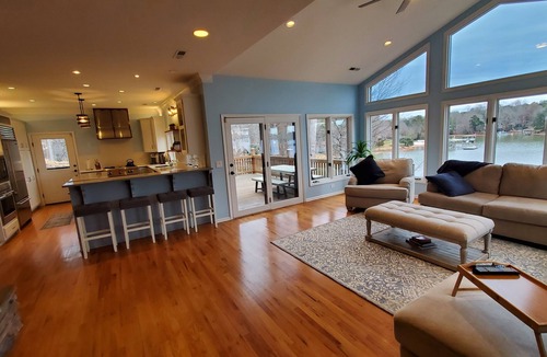Mayhew House | Updated Lakefront Home w/great outdoor space and private dock, Sleeps 12.