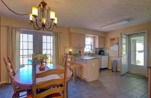 Pisgah Forest House | Vaquero on French Broad River valley near Brevard, one level, Dogs OK, free Biltmore Pass