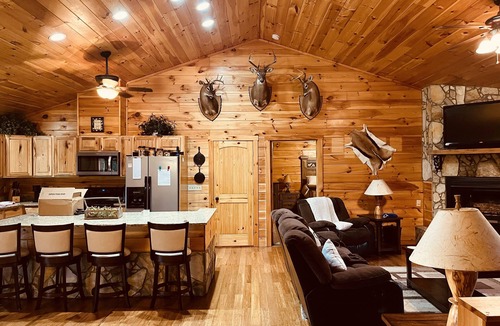 Marshall Cabin | Very Private 4 Bedroom 3 Bath Cabin on 24 acres