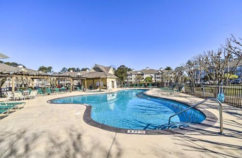 Calabash Apartment | Walk to Crow Creek Golf Club Condo with Pool!