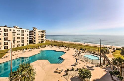 Indian Beach Apartment | Walk to Indian Beach Condo with Ocean-View Balcony