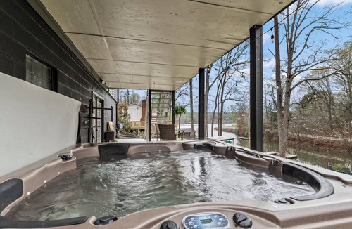 Sherrills Ford House | Waterfront Home w/Hot Tub, Dock, Fire Pit & More! Experienced Super Host!