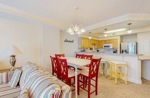 Indian Beach Condo | Waterfront condo with shared pool, gym & game room, close to everything