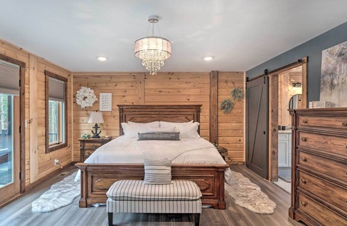 Nebo House | Waterfront Home Rental on Lake James w/ Dock!