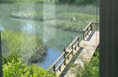 Wilmington House | Waterfront house. Pier, kayak, fishing, privacy, nature. Near beaches, boating.