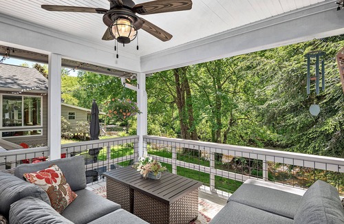 Horse Shoe House | Waterfront River home near Asheville, dog friendly