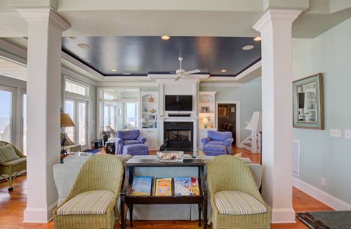 Ocean Sound Village House | Wedding-friendly beachfront home with private heated pool, hot tub, & elevator