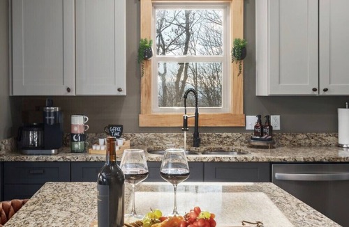Bryson City Cabin | Wengen Chalet - Outdoor Theater, Views, Sauna, Cold Plunge, Hot tub, Firepit