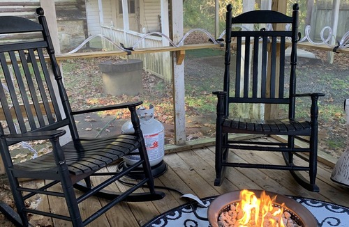 Stokes Cabin | Whimsical 1800’s cabin near dan river, belews lake, golfing, hanging rock hiking