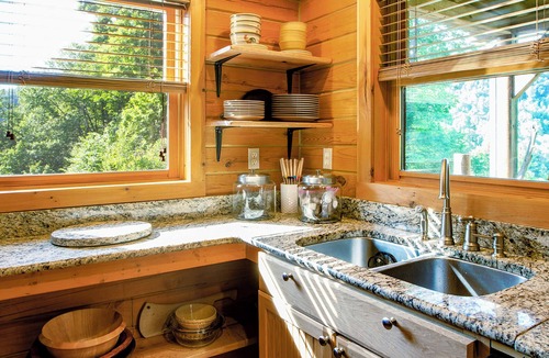 Saluda Cabin | Whispering Falls Cabin - hot tub, views, 15 acres, minutes from Main St.