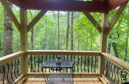 Deep Gap House | “Wild Blue Yonder “is a camper set up on a permanent foundation