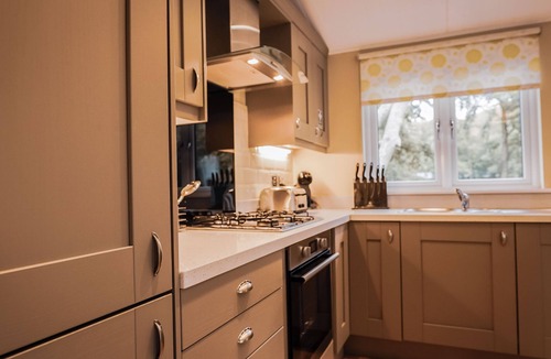 Pevensey Cabin | Woodland Lodge with hot tub - Warrenwood Country Park