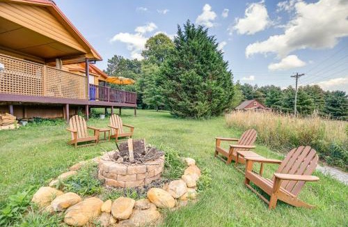 Sparta House | Wraparound Deck and Hot Tub Blue Ridge Mtn Cabin