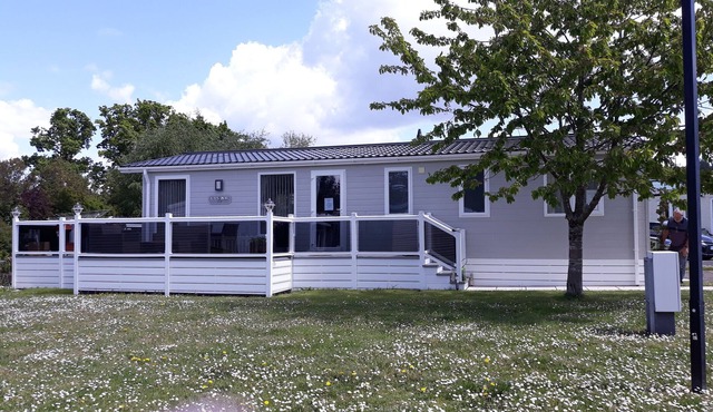 A luxury 6 berth lodge, sleeps 6 a real home from home in the heart of a forest.