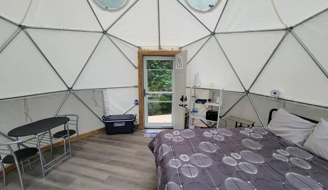 Cozy Creekside Geodome Hot Shower WiFi